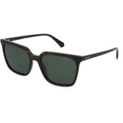 Safilo GmbH Polaroid PLD 4163/S Damen-Sonnenbrille Vollrand Quadratisch Kunststoff-Gestell, Havanna