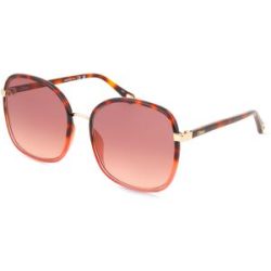 Kering Eyewear Spa Chloé CH0031S Damen-Sonnenbrille Vollrand Eckig Kunststoff-Gestell, Havanna