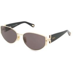 Kering Eyewear Spa Chloé CH0260S Unisex-Sonnenbrille Vollrand Oval Metall-Gestell, Gold