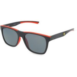 Luxottica Fashion Brillen Vertriebs GmbH Scuderia Ferrari FZ6013D Unisex-Sonnenbrille Vollrand Quadratisch Kunststoff-Gestell, Schwarz