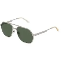 Kering Eyewear Spa Gucci GG0981S Unisex-Sonnenbrille Vollrand Pilot Metall-Gestell, Silber