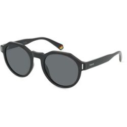 Safilo GmbH Polaroid PLD 6207/S Unisex-Sonnenbrille Vollrand Geometrisch Kunststoff-Gestell, Schwarz
