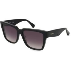 Marcolin Deutschland GmbH Max Mara MM0078 Unisex-Sonnenbrille Vollrand Quadratisch Acetat-Gestell, Schwarz