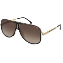 Safilo GmbH Carrera 1059/S Herren-Sonnenbrille Vollrand Pilot Kunststoff-Gestell, Schwarz