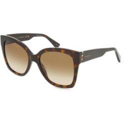 Kering Eyewear Spa Gucci GG0459S Damen-Sonnenbrille Vollrand Eckig Acetat-Gestell, Havanna