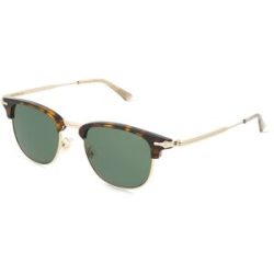 Kering Eyewear Spa Montblanc MB0364S Herren-Sonnenbrille Vollrand Eckig Metall-Gestell, Havanna