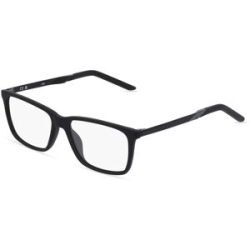 Marchon Germany GmbH Nike 7258 Unisex-Brille inkl. Gläser Vollrand Quadratisch Kunststoff-Gestell 54/15/145, Schwarz