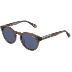Eschenbach Optik GmbH Superdry 5012 Unisex-Sonnenbrille Vollrand Panto Kunststoff-Gestell, Grau