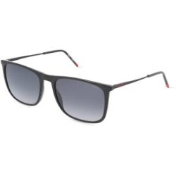 Safilo GmbH Hugo 207437 Herren-Sonnenbrille Vollrand Eckig Kunststoff-Gestell, Schwarz