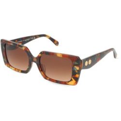 Luxottica Fashion Brillen Vertriebs GmbH Coach HC8409U Damen-Sonnenbrille Vollrand Quadratisch Acetat-Gestell, Havanna