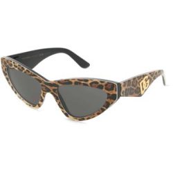 Luxottica Fashion Brillen Vertriebs GmbH Dolce&Gabbana 0DG4439 Damen-Sonnenbrille Vollrand Cat Eye Acetat-Gestell, Braun
