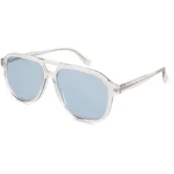 Wenzhou Lanson International Co., Ltd. Fielmann LN 066 SUN FA JOHN Unisex-Sonnenbrille Vollrand Pilot Acetat Extrudiert-Gestell, Transparent