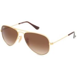 Luxottica Fashion Brillen Vertriebs GmbH Ray-Ban Junior RJ 9506S AVIATOR Kinder-Sonnenbrille Vollrand Pilot Metall-Gestell, Gold