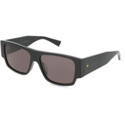 Kering Eyewear Spa Bottega Veneta BV1286S Unisex-Sonnenbrille Vollrand Quadratisch Acetat-Gestell, Schwarz