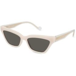 Marchon Germany GmbH Liu Jo LJ781S Unisex-Sonnenbrille Vollrand Butterfly Kunststoff-Gestell, Weiß