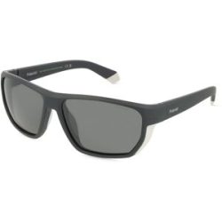 Safilo GmbH Polaroid PLD 7057/S Herren-Sonnenbrille Vollrand Eckig Kunststoff-Gestell, Schwarz