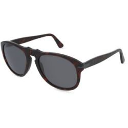 Luxottica Fashion Brillen Vertriebs GmbH Persol 0PO0649NE Unisex-Sonnenbrille Vollrand Pilot Acetat-Gestell, Havanna
