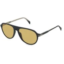 Safilo GmbH David Beckham DB 1200/S Herren-Sonnenbrille Vollrand Pilot Acetat-Gestell, Schwarz