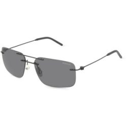 Luxottica Fashion Brillen Vertriebs GmbH Moncler ME4003 DOPPLER Unisex-Sonnenbrille Randlos Eckig Metall-Gestell, Schwarz
