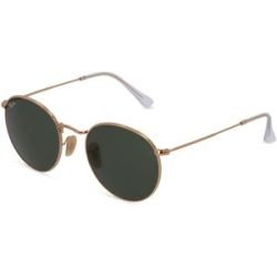 Luxottica Fashion Brillen Vertriebs GmbH Ray-Ban RB 3447 ROUND METAL Herren-Sonnenbrille Vollrand Rund Metall-Gestell, Gold