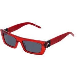 Safilo GmbH Hugo HG 1256/S Damen-Sonnenbrille Vollrand Quadratisch Acetat-Gestell, Rot