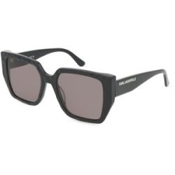 Marchon Germany GmbH Karl Lagerfeld KL6036S Unisex-Sonnenbrille Vollrand Quadratisch Zylonit (Celluloseacetat)-Gestell, Schwarz