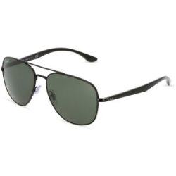 Luxottica Fashion Brillen Vertriebs GmbH Ray-Ban RB 3683 Unisex-Sonnenbrille Vollrand Quadratisch Metall-Gestell, Schwarz