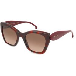 Safilo GmbH Etro 0084/S Damen-Sonnenbrille Vollrand Eckig Acetat-Gestell, Rot