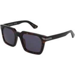 DE RIGO Vision D.A.CH. GmbH Police SPLP29 Unisex-Sonnenbrille Vollrand Quadratisch Acetat-Gestell, Havanna