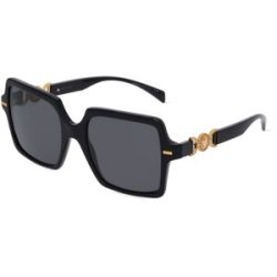 Luxottica Fashion Brillen Vertriebs GmbH Versace VE4441 Damen-Sonnenbrille Vollrand Quadratisch Acetat-Gestell, Schwarz