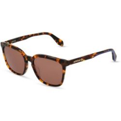 Marcolin Deutschland GmbH Adidas Originals OR0061 Unisex-Sonnenbrille Vollrand Quadratisch Kunststoff-Gestell, Havanna