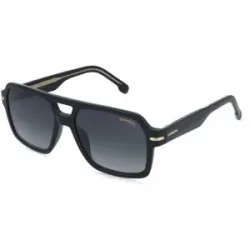 Safilo GmbH Carrera 377/S Herren-Sonnenbrille Vollrand Pilot Acetat-Gestell, Schwarz