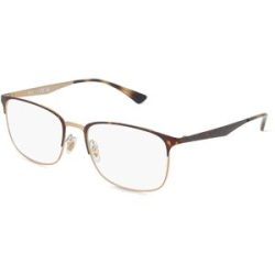 Luxottica Fashion Brillen Vertriebs GmbH Ray-Ban RX6421 Unisex-Brille inkl. Gläser Halbrand Quadratisch Metall-Gestell 54/18/145, Gold