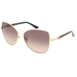 Marcolin Deutschland GmbH Guess GU00259 Damen-Sonnenbrille Vollrand Butterfly Metall-Gestell, Gold