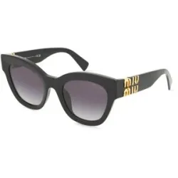 Luxottica Fashion Brillen Vertriebs GmbH Miu Miu MU01YS Damen-Sonnenbrille Vollrand Quadratisch Acetat-Gestell, Schwarz