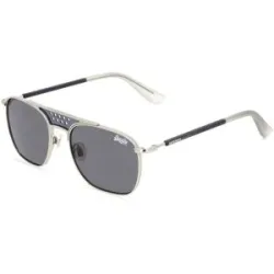 Eschenbach Optik GmbH Superdry TROPHY Damen-Sonnenbrille Vollrand Quadratisch Kunststoff-Gestell, Silber
