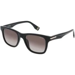 DE RIGO Vision D.A.CH. GmbH Police SPLU68 Herren-Sonnenbrille Vollrand Quadratisch Kunststoff-Gestell, Schwarz