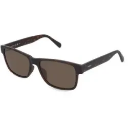 Safilo GmbH Fossil FOS 3179/G/S Herren-Sonnenbrille Vollrand Eckig Kunststoff-Gestell, Havanna