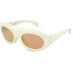 Luxottica Fashion Brillen Vertriebs GmbH Moncler 0ME8015U RAMILLON Unisex-Sonnenbrille Vollrand Oval Kunststoff-Gestell, Beige