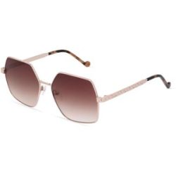Marchon Germany GmbH Liu Jo LJ152S Unisex-Sonnenbrille Vollrand Geometrisch Metall-Gestell, Gold