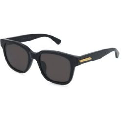 Kering Eyewear Spa Bottega Veneta BV1461SK Herren-Sonnenbrille Vollrand Eckig Acetat-Gestell, Schwarz