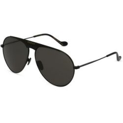 Kering Eyewear Spa Gucci GG0908S Herren-Sonnenbrille Vollrand Pilot Metall-Gestell, Schwarz