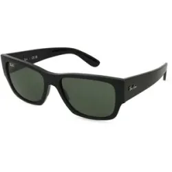 Luxottica Fashion Brillen Vertriebs GmbH Ray-Ban 0RB0947S CARLOS Unisex-Sonnenbrille Vollrand Quadratisch Propionat-Gestell, Schwarz