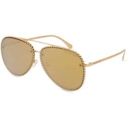 Luxottica Fashion Brillen Vertriebs GmbH Michael Kors 0MK1147 PORTOFINO Damen-Sonnenbrille Vollrand Pilot Metall-Gestell, Gold