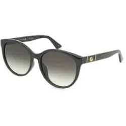Kering Eyewear Spa Gucci GG0636SK Damen-Sonnenbrille Vollrand Cat Eye Kunststoff-Gestell, Schwarz