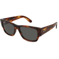 Luxottica Fashion Brillen Vertriebs GmbH Ray-Ban 0RB0947S CARLOS Unisex-Sonnenbrille Vollrand Quadratisch Propionat-Gestell, Havanna