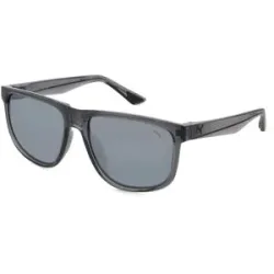 Kering Eyewear Spa Puma PU0441S Unisex-Sonnenbrille Vollrand Rund Acetat Spritzguss-Gestell, Grau