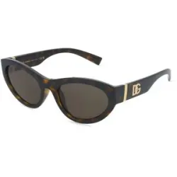 Luxottica Fashion Brillen Vertriebs GmbH Dolce&Gabbana DG6207 Damen-Sonnenbrille Vollrand Cat Eye Kunststoff-Gestell, Havanna