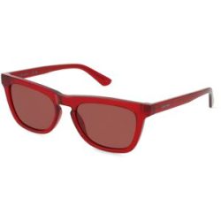 Marchon Germany GmbH Calvin Klein CK23535S Unisex-Sonnenbrille Vollrand Butterfly Acetat Spritzguss-Gestell, Rot
