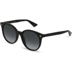 Kering Eyewear Spa Gucci GG0091S Unisex-Sonnenbrille Vollrand Rund Kunststoff-Gestell, Schwarz